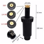 90-360 Degree Pop up Plastic Sprinklers Garden Spray Nozzle 1/2" Female Thread