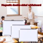 Double Side Magnetic Whiteboard Office School Dry Erase Writing Board Pen Magnets Buttons