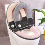 Winter Plush Soft Toilet Seat Cover With Handle