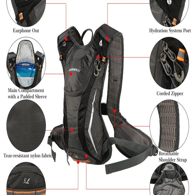 Sturdy Backpack Water Resistant Multi Function Outdoor Bag