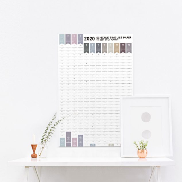 2020 365 days Paper Wall Calendar  Daily Planner