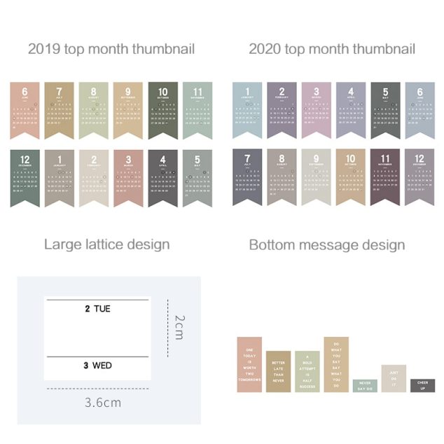 2020 365 days Paper Wall Calendar  Daily Planner