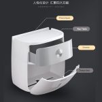 Modern Bathroom Wall Mounted Shelf Storage Box Toilet Paper Dispenser