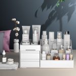 Large Capacity Cosmetic Storage Box with Drawer Organizer