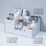 Large Capacity Cosmetic Storage Box with Drawer Organizer