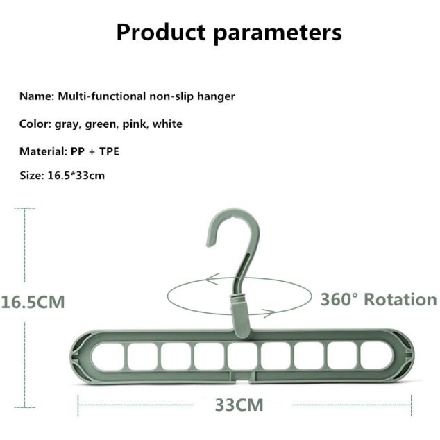 Multi-port  Plastic Clothes Hanger