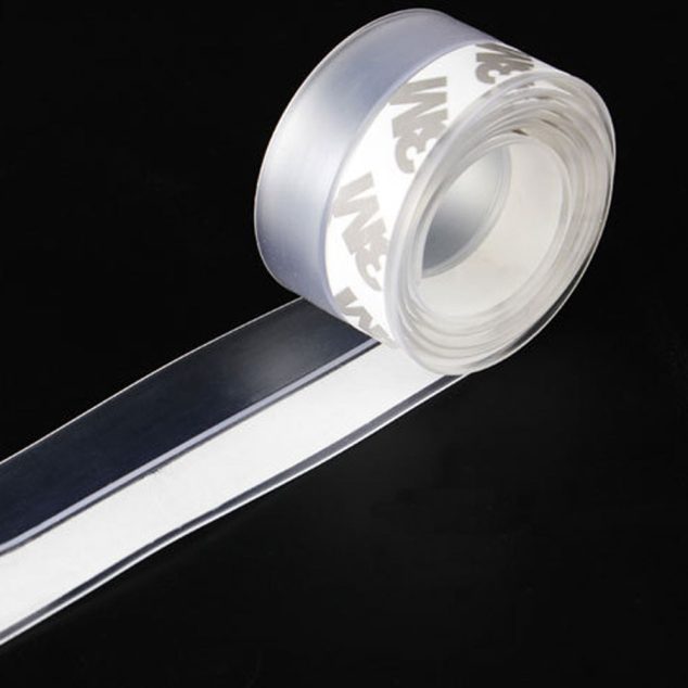 Floor Stickers Transparent Windproof Silicone Sealing Strip Bar