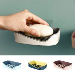 Soap Rack No Drilling Wall Mounted Double Layer Soap Holder