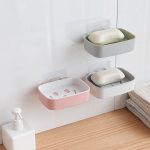 Soap Rack No Drilling Wall Mounted Double Layer Soap Holder