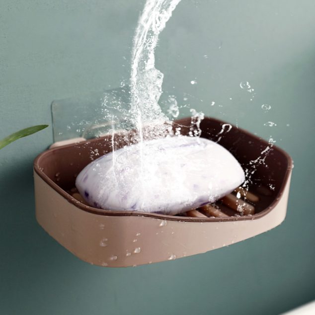 Soap Rack No Drilling Wall Mounted Double Layer Soap Holder