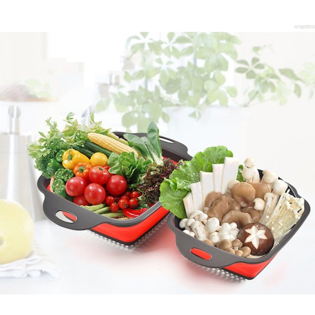 Fold-able Drain Multipurpose Basket